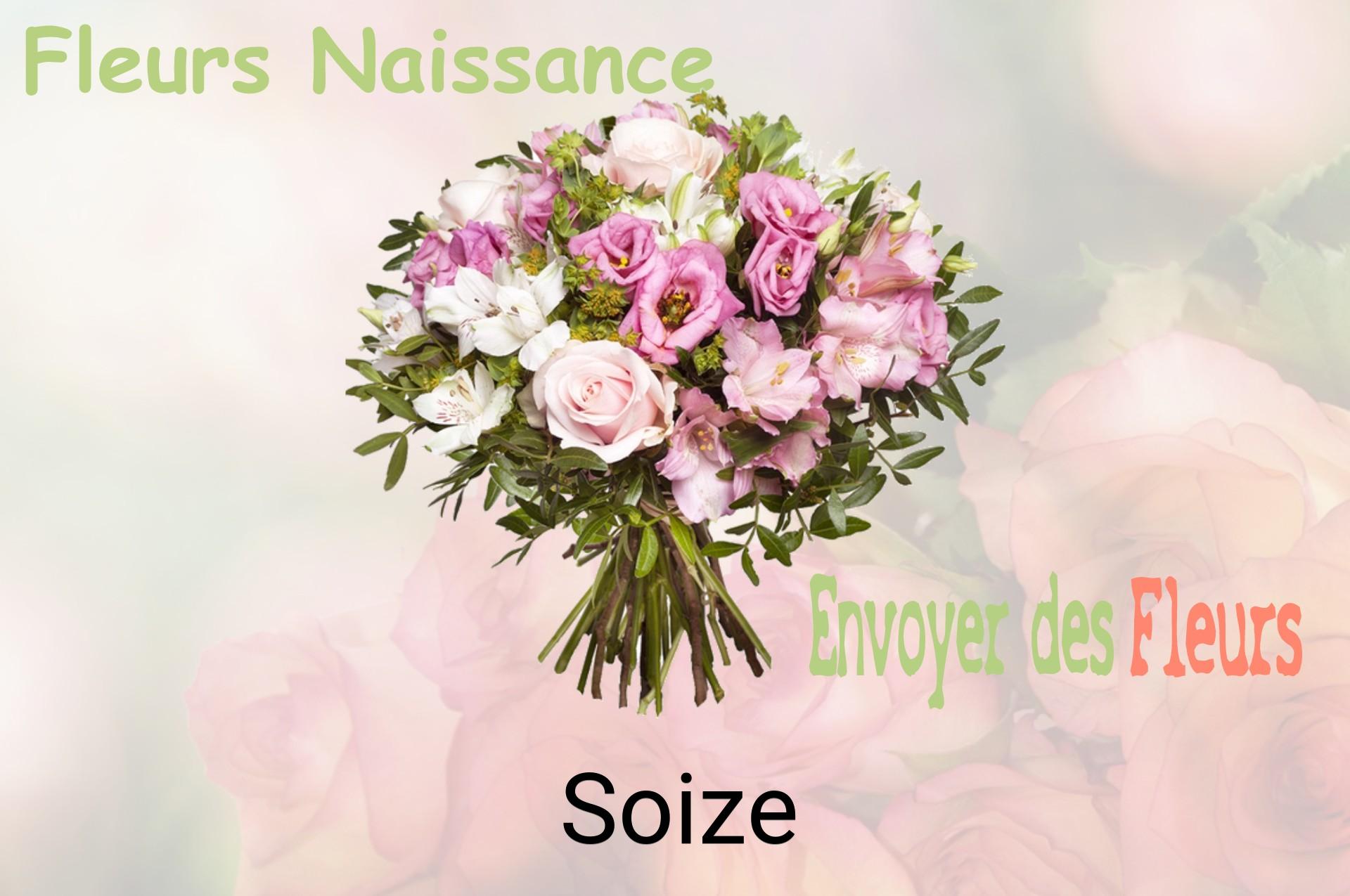 Bouquet de fleurs de naissance livré à Soize
